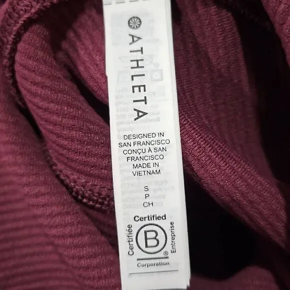 Athleta x Alicia Keys Small Goddess Bodysuit Red Spiced Jumpsuit Womens 450639 - Picture 11 of 11